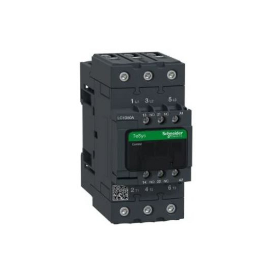 Schneider Electric TeSys D contactor 3P(3 NO) AC-3 <= 440V 50A 220V AC 50/60 Hz Coil LC1D50AM7 in Dubai, UAE