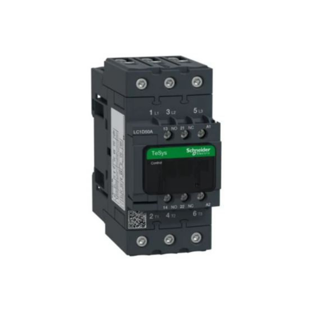 Schneider Electric TeSys D Contactor 3P(3 NO) AC-3 <= 440V 50A 415V AC 50/60Hz Coil LC1D50AN7 in Dubai, UAE