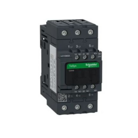 Schneider Electric TeSys D Contactor 3P(3 NO) AC-3 <= 440V 65A 24 V DC Standard Coil LC1D65ABD