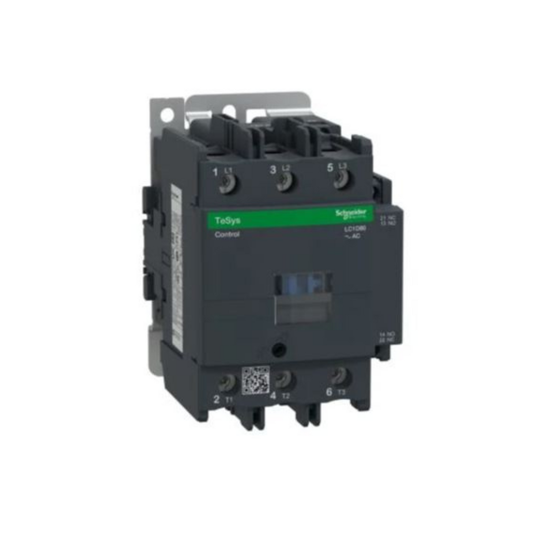 Schneider Electric TeSys D Contactor 3P(3 NO) AC-3 <= 440V 80A 415V AC 50/60Hz Coil LC1D80N7 in Dubai, UAE