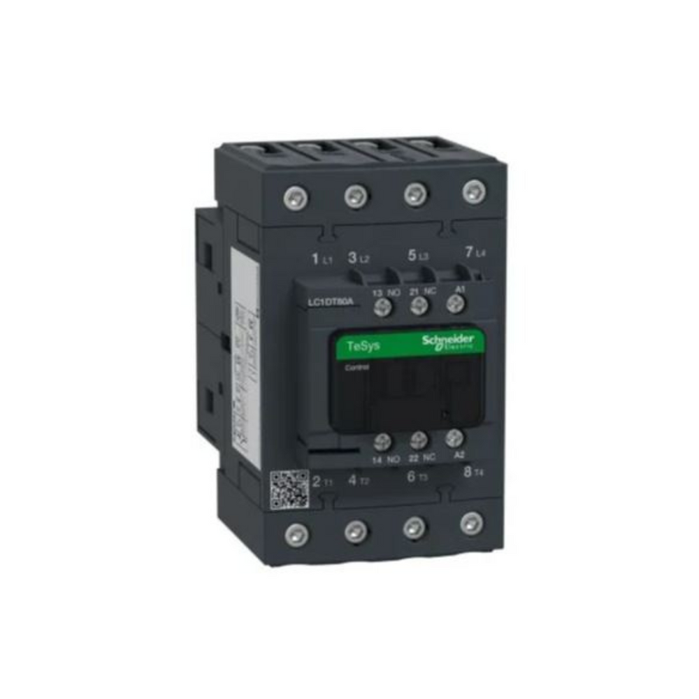 Schneider Electric TeSys D contactor 4P(4 NO) AC-1 <= 440V 80A 220V AC 50/60Hz Coil LC1DT80AM7 in Dubai, UAE