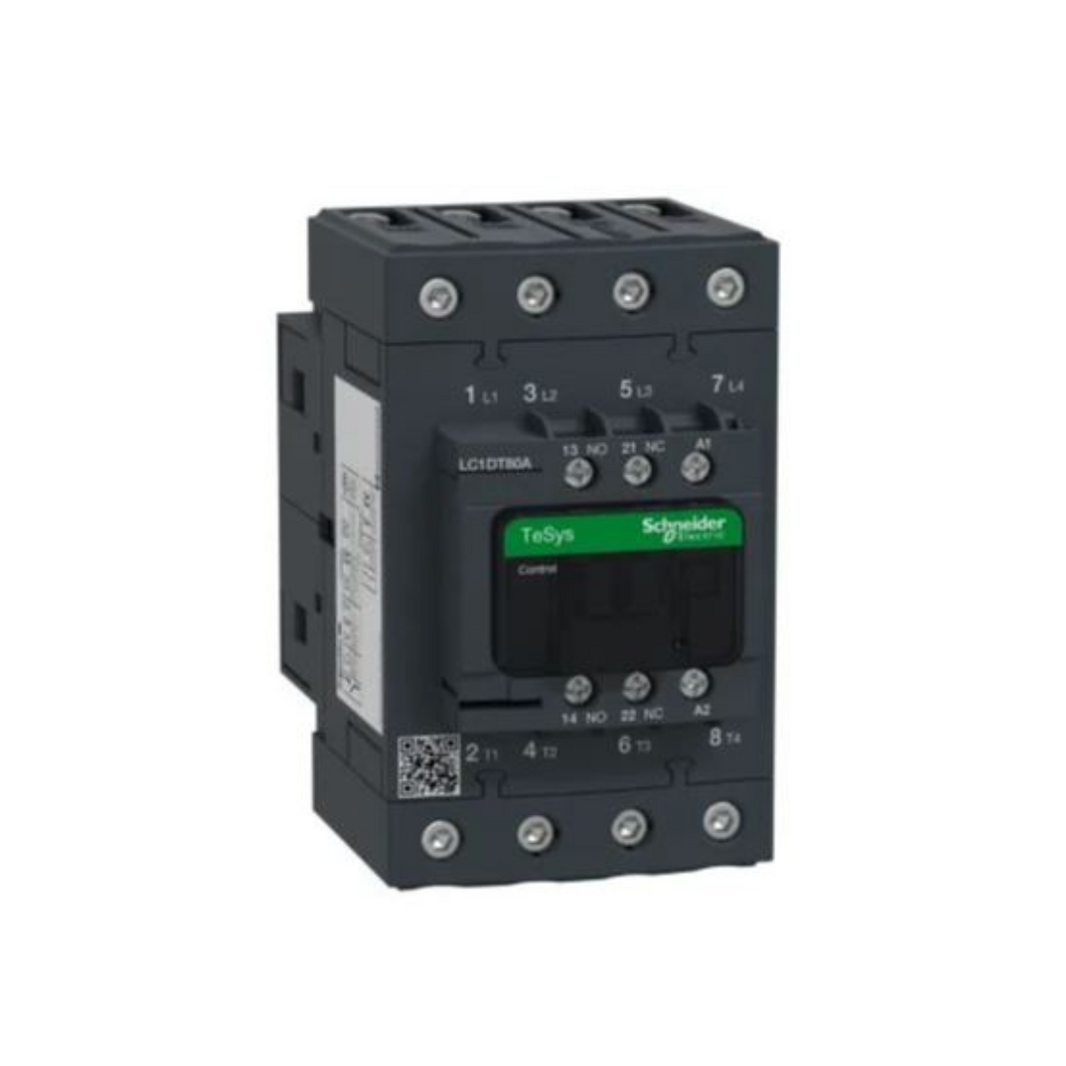 Schneider Electric TeSys D contactor 4P(4 NO) AC-1 <= 440V 80A 240V AC 50/60Hz Coil LC1DT80AU7 in Dubai, UAE