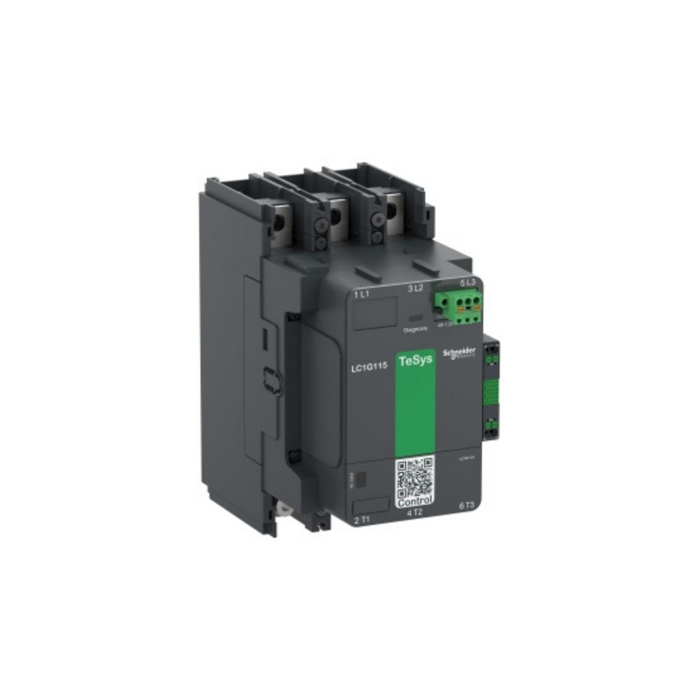 Schneider Electric TeSys G High Power Contactor 3 Pole (3NO) AC-3 <= 440V 115A Standard Version 48-130V Wide Band AC/DC Coil LC1G115EHEN in Dubai, UAE