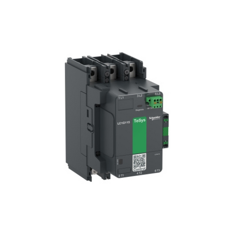 Schneider Electric TeSys Giga High Power Contactor 3 Pole (3NO) AC-3 <=440V 115A Standard Version 48-130V Wide Band AC/DC Coil LC1G150EHEN