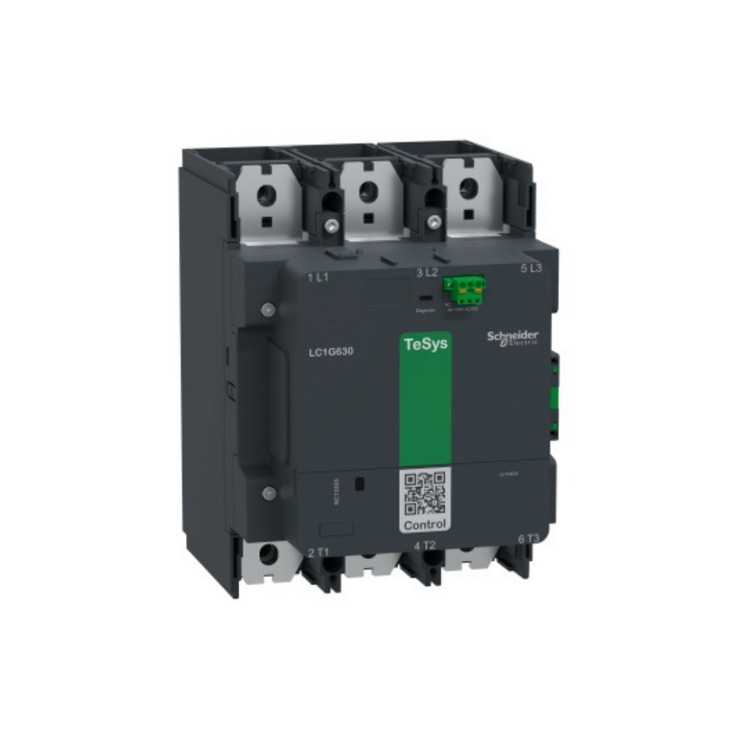 Schneider Electric High Power Contactor TeSys Giga 3 Pole (3NO) AC-3 <=440V 630A Standard Version 100-250V Wide Band AC/DC Coil LC1G630KUEN in Dubai, UAE