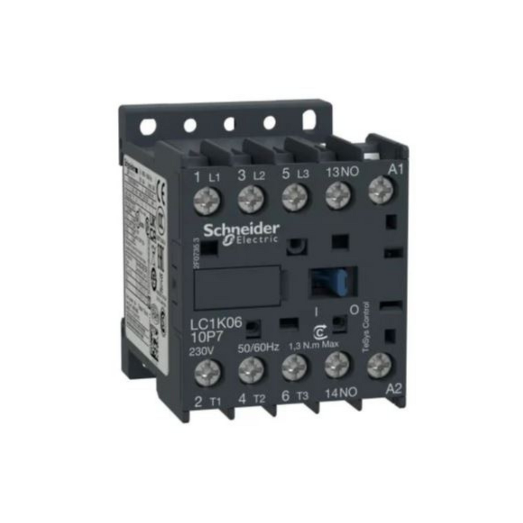 Schneider Electric TeSys K Contactor 3P AC-3 <= 440V 6A 1 NO Aux. 24V AC Coil LC1K0610B7 in Dubai, UAE