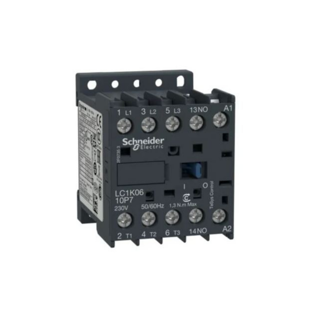 Schneider Electric TeSys K Contactor 3P AC-3 <= 440V 6A 1 NO Aux. 230-240V AC Coil LC1K0610U7 in Dubai, UAE