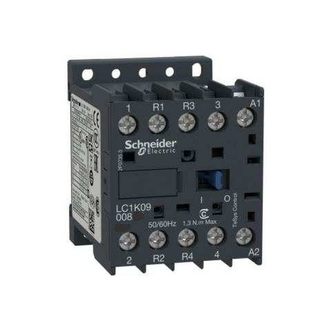 Schneider Electric TeSys K Contactor 4P(2 NO + 2 NC) AC-1 <= 440V 20A 24V AC Coil LC1K09008B7