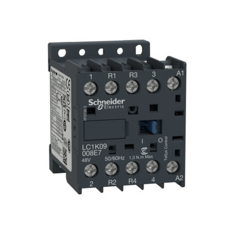 Schneider Electric TeSys K Contactor 4P(2 NO + 2 NC) AC-1 <= 440V 20A 48V AC Coil LC1K09008E7