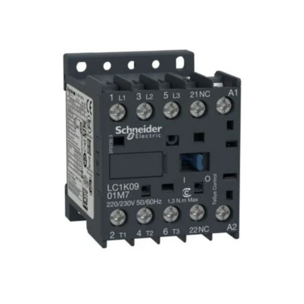 Schneider Electric TeSys K Contactor 3P AC-3 <= 440V 9A 1 NC aux. 230-240V AC Coil LC1K0901U7 in Dubai, UAE