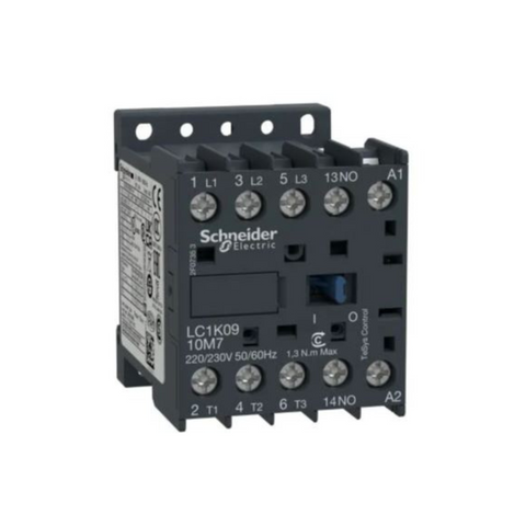 Schneider Electric TeSys K Contactor 3P AC-3 <= 440V 9A 1 NO Aux. 24V AC Coil LC1K0910B7