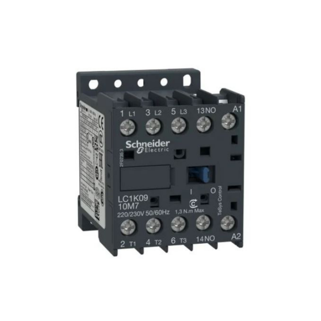 Schneider Electric TeSys K contactor 3P AC-3 <= 440V 9A 1 NO aux. 110V AC Coil LC1K0910F7 in Dubai, UAE