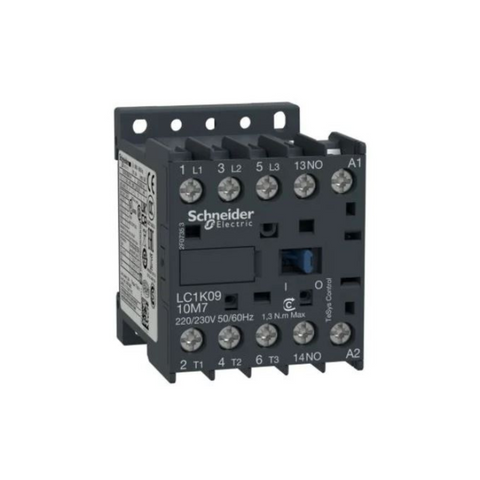 Schneider Electric TeSys K contactor 3P AC-3 <= 440V 9A 1 NO aux. 110V AC Coil LC1K0910F7