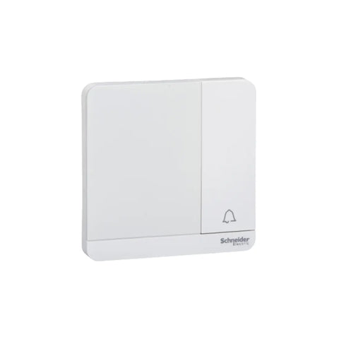 Schneider Electric Push Button For Doorbell with LED 10A 250V E8331BPDMW_WE - White