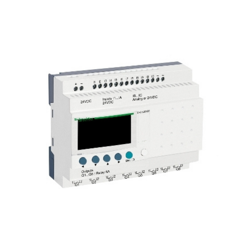 Schneider Electric Zelio Logic Compact Smart Relay 20 I/O 24V DC No Clock Display SR2A201BD in Dubai, UAE