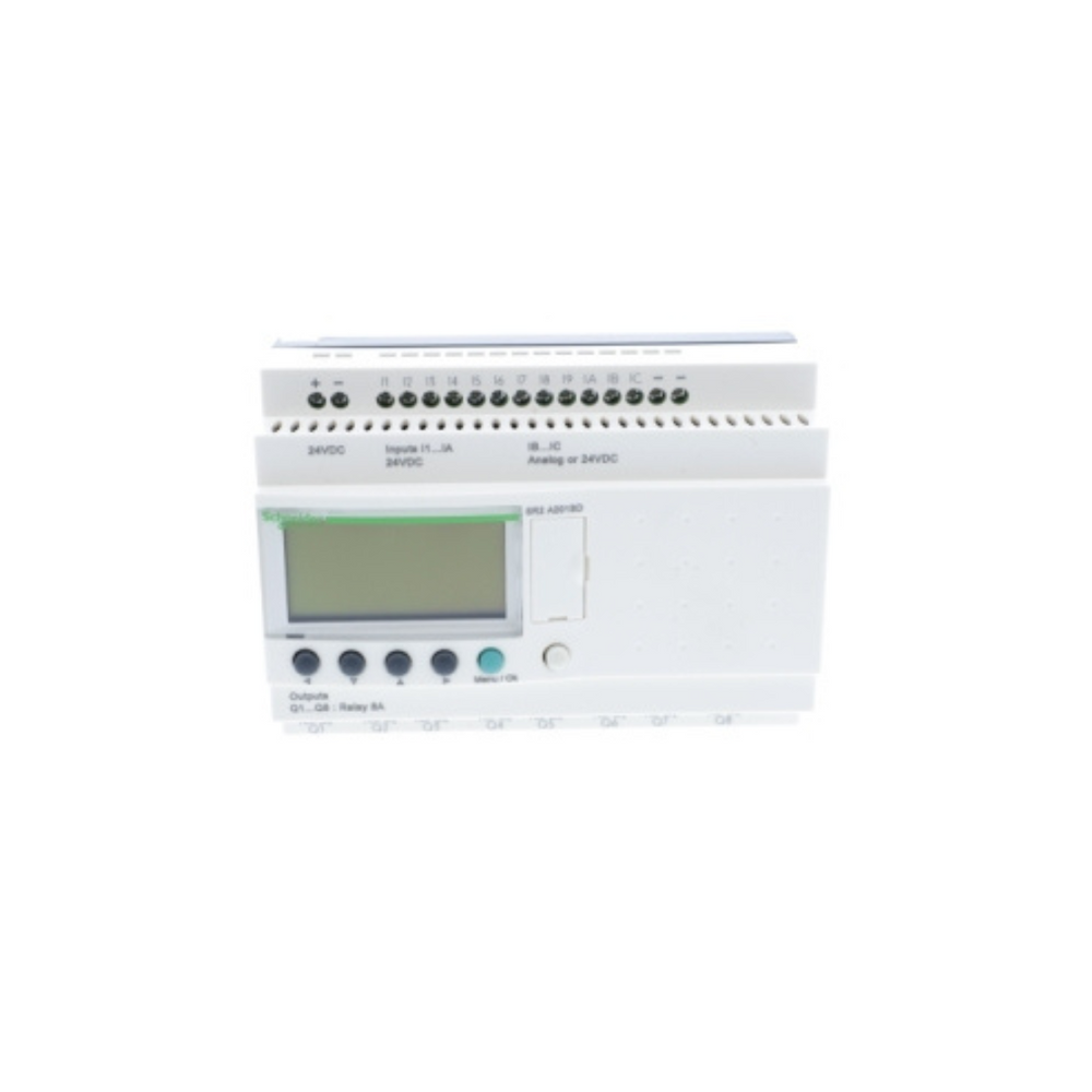 Schneider Electric Zelio Logic Compact Smart Relay 20 I/O 24V DC No Clock Display SR2A201BD