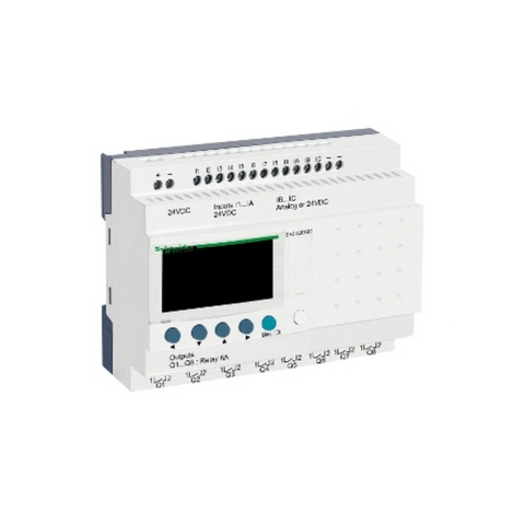 Schneider Electric Zelio Logic Compact Smart Relay 20 I/O 24V DC No Clock Display SR2A201BD