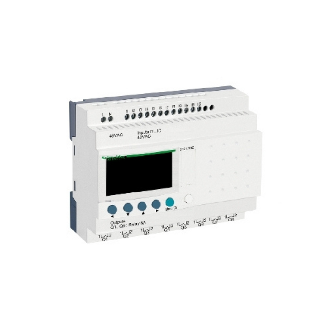 Schneider Electric Zelio Logic Compact Smart Relay SR2 SR3 20 IO 48V AC No Clock Display SR2A201E in Dubai, UAE