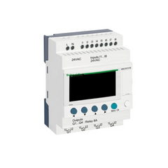 Schneider Electric Zelio Logic Compact Smart Relay 12 I/O 24V AC Clock Display SR2B121B - Slide 1