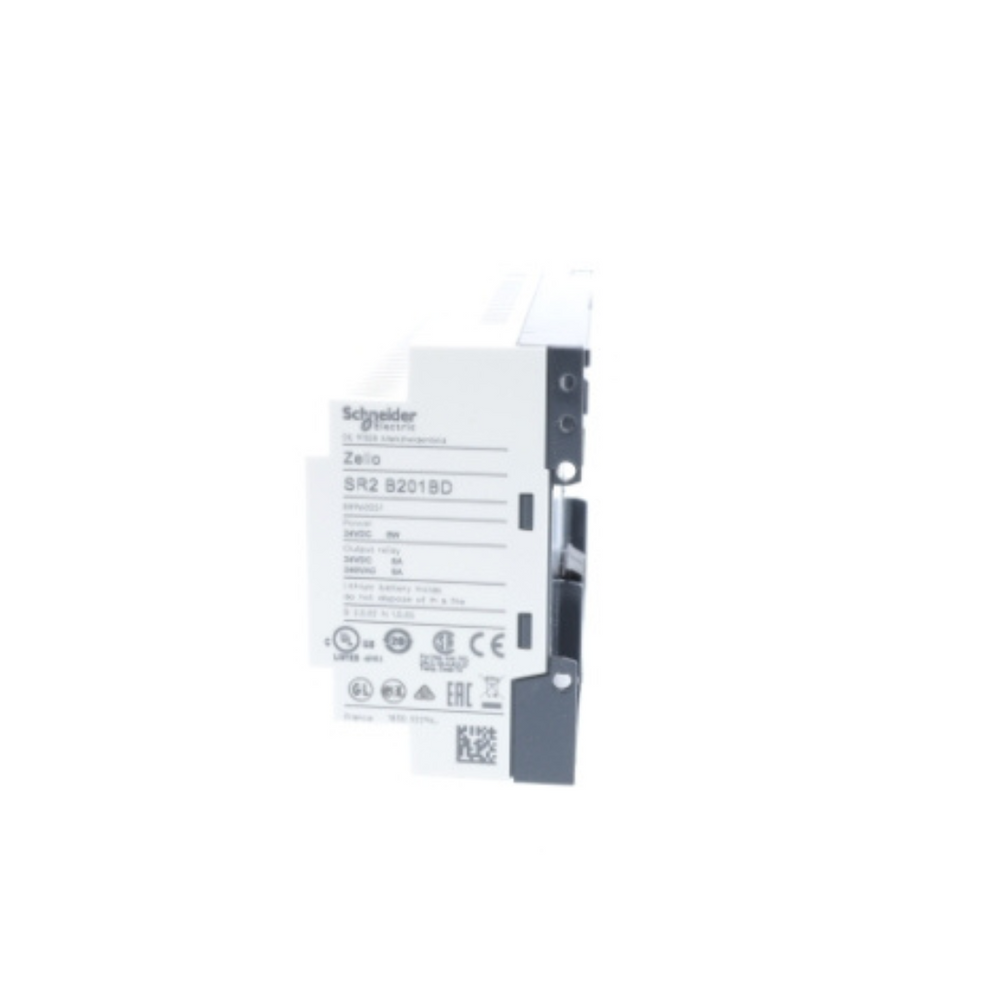 Schneider Electric SR2B201BD Zelio Logic Compact Smart Relay, 20 I/O, 24V DC, Clock, Display