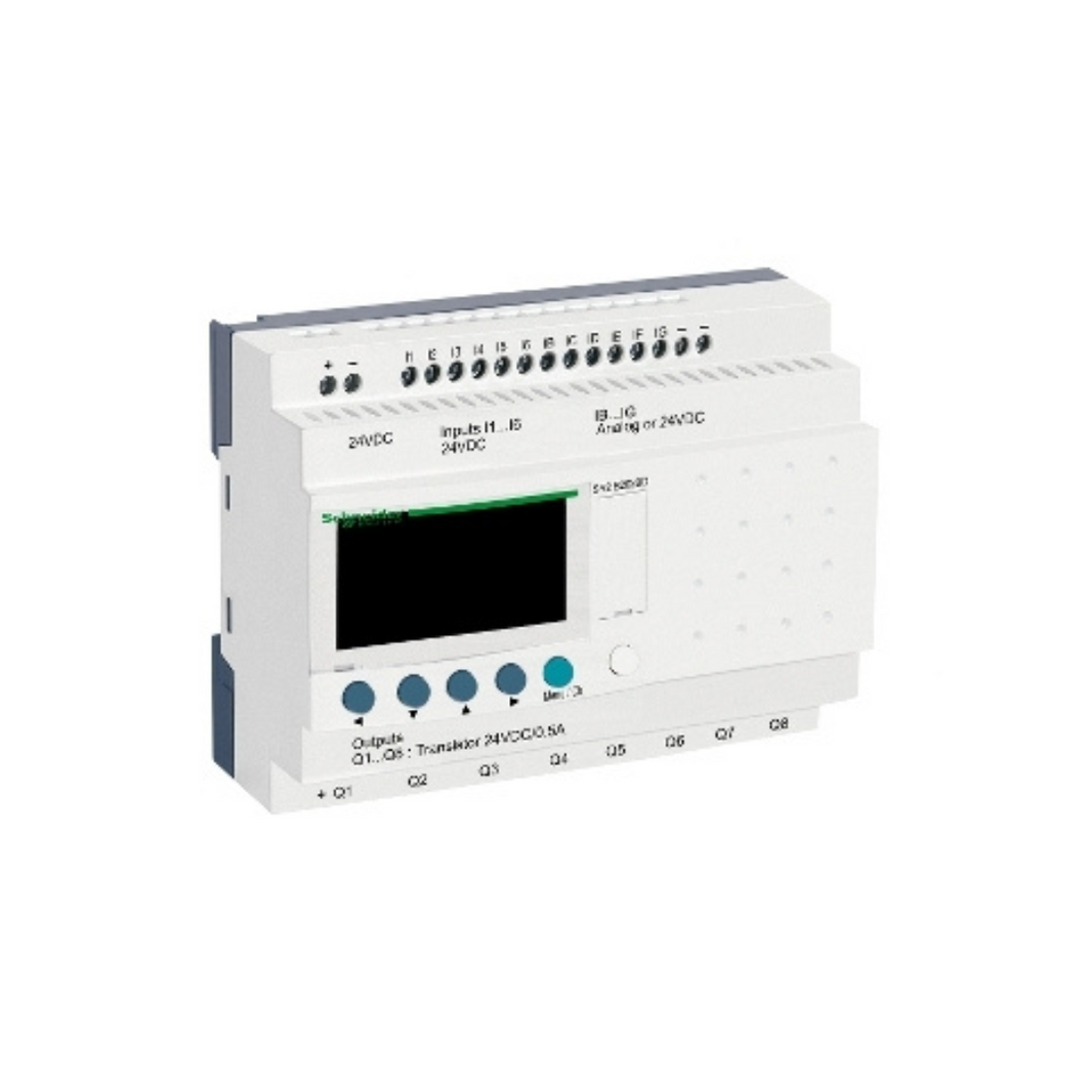 Schneider Electric Zelio Logic Compact Smart Relay 20 I/O 24V DC Clock Display SR2B202BD in Dubai, UAE