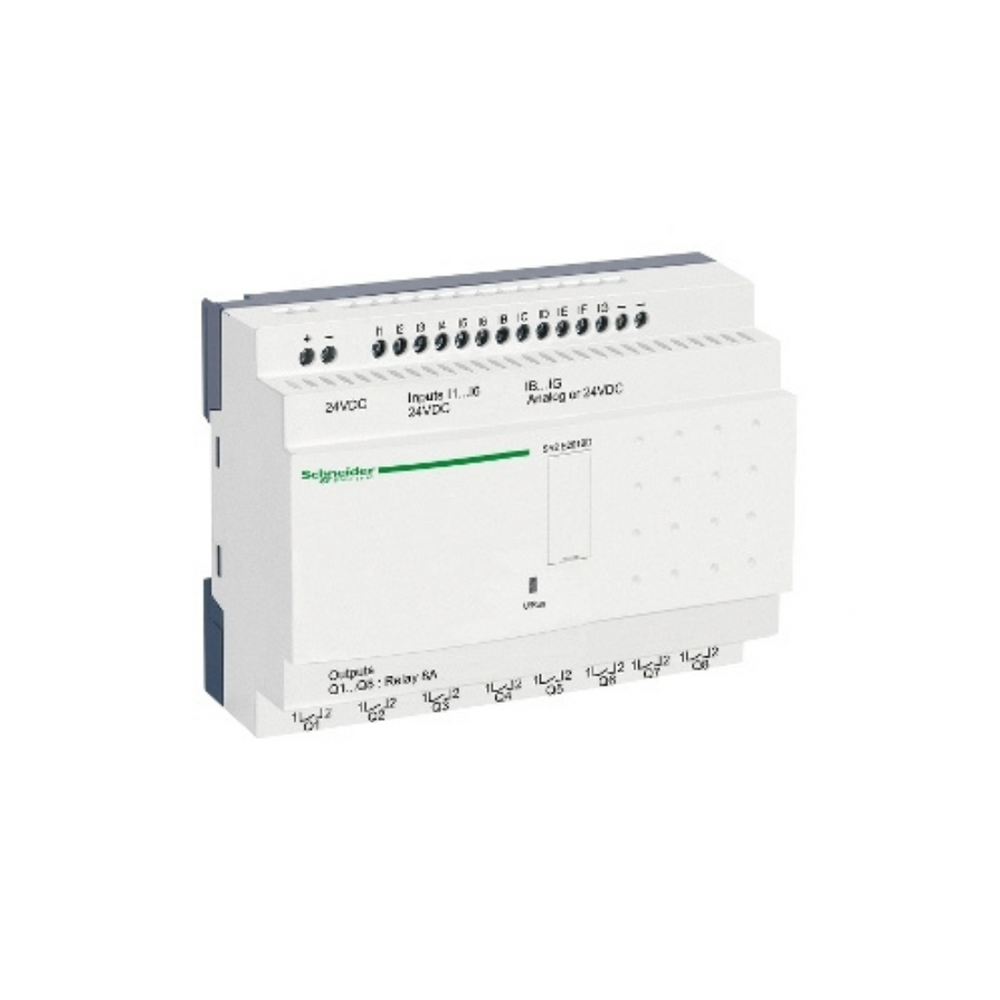 Schneider Electric Zelio Logic Compact Smart Relay 20 I/O 24V DC Clock No Display SR2E201BD in Dubai, UAE