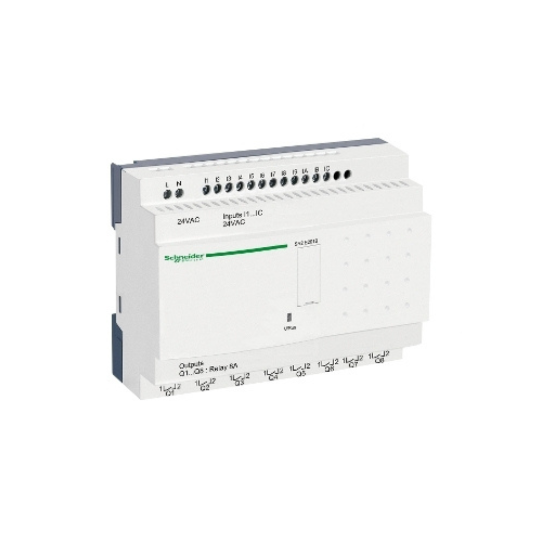 Schneider Electric Zelio Logic Compact Smart Relay 20 I/O 24V AC Clock No Display SR2E201B