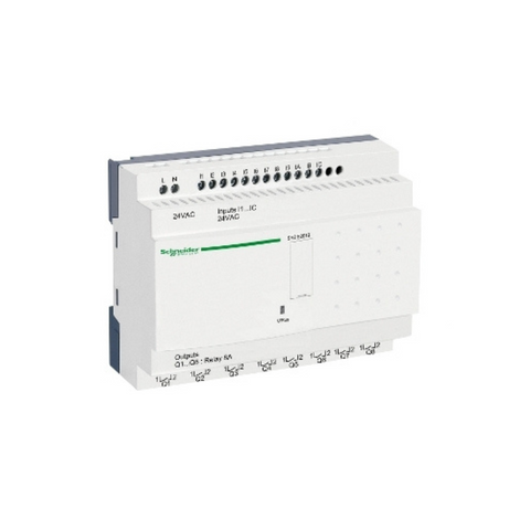 Schneider Electric Zelio Logic Compact Smart Relay 20 I/O 24V AC Clock No Display SR2E201B