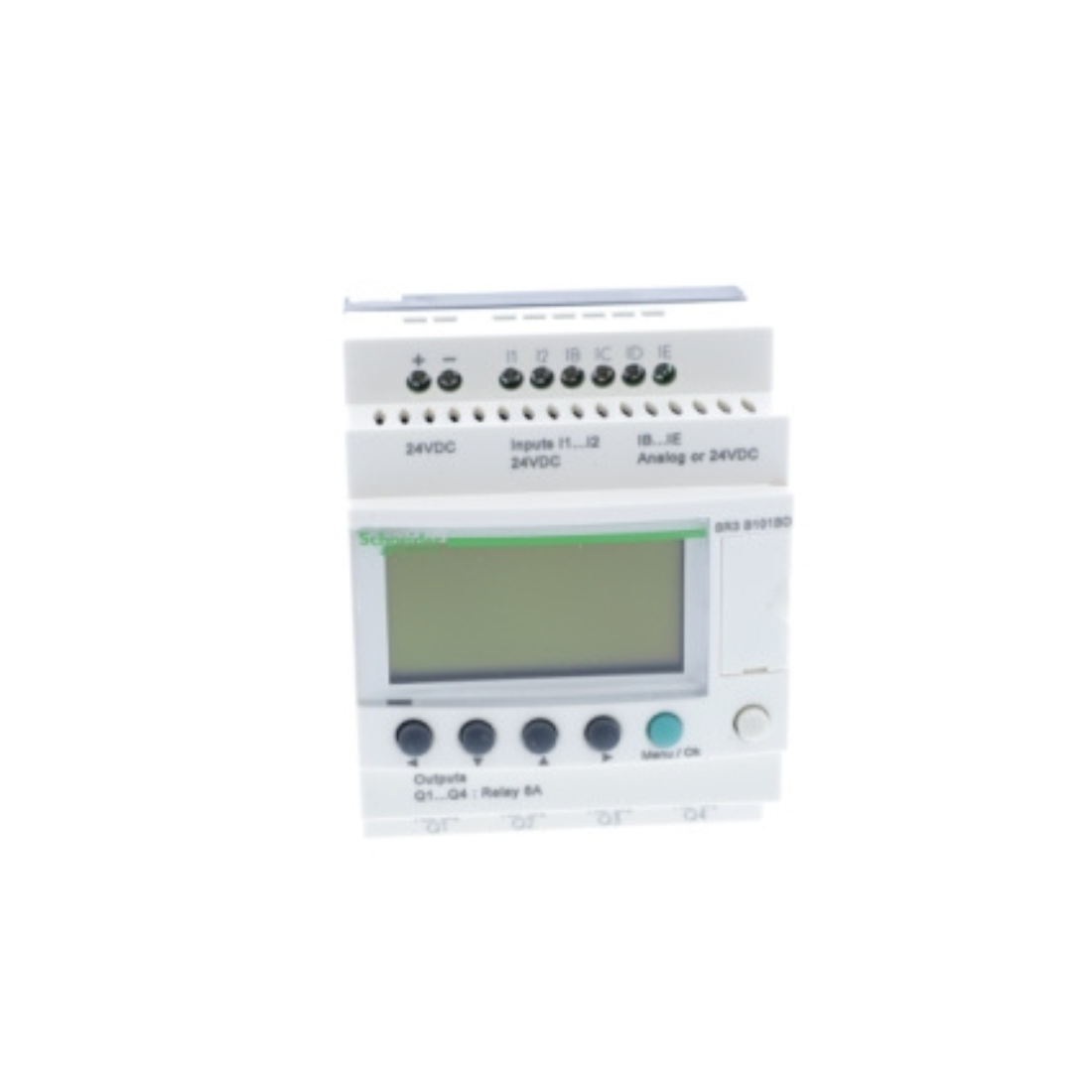 Schneider Electric Zelio Logic Modular Smart Relay 10 I/O 24V DC Clock Display SR3B101BD