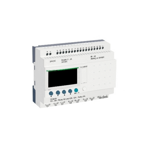 Schneider Electric Zelio Logic Modular Smart Relay 26 I/O 24V DC Clock Display SR3B261BD