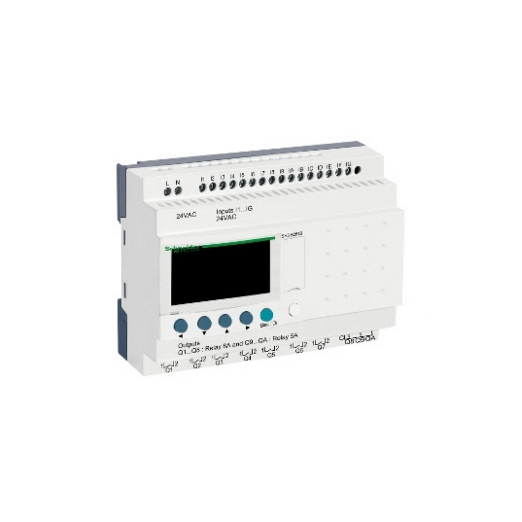 Schneider Electric Zelio Logic Modular Smart Relay 24 I/O 24V AC Clock Display SR3B261B in Dubai, UAE