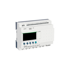 Schneider Electric Zelio Logic Modular Smart Relay 24 I/O 24V AC Clock Display SR3B261B - Slide 1