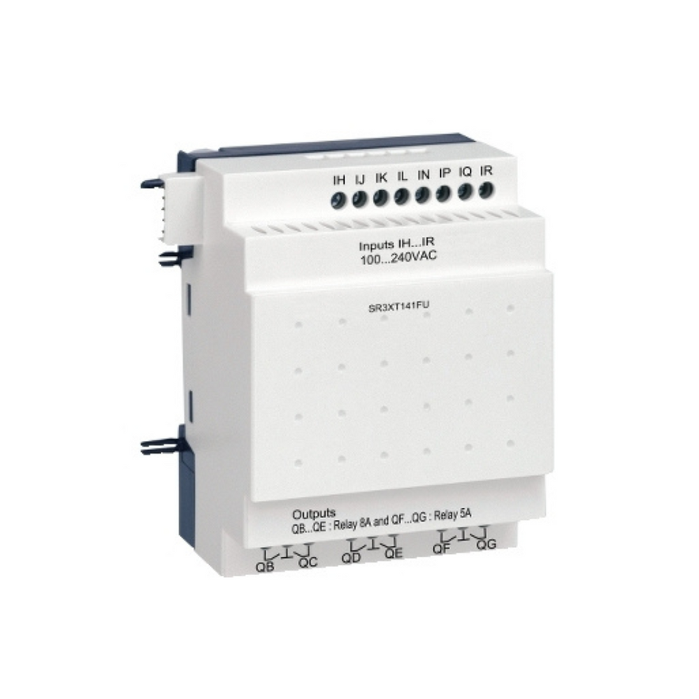 Schneider Electric Zelio Logic Discrete Input or Output Extension Module 14 I/O 100-240V AC SR3XT141FU in Dubai, UAE