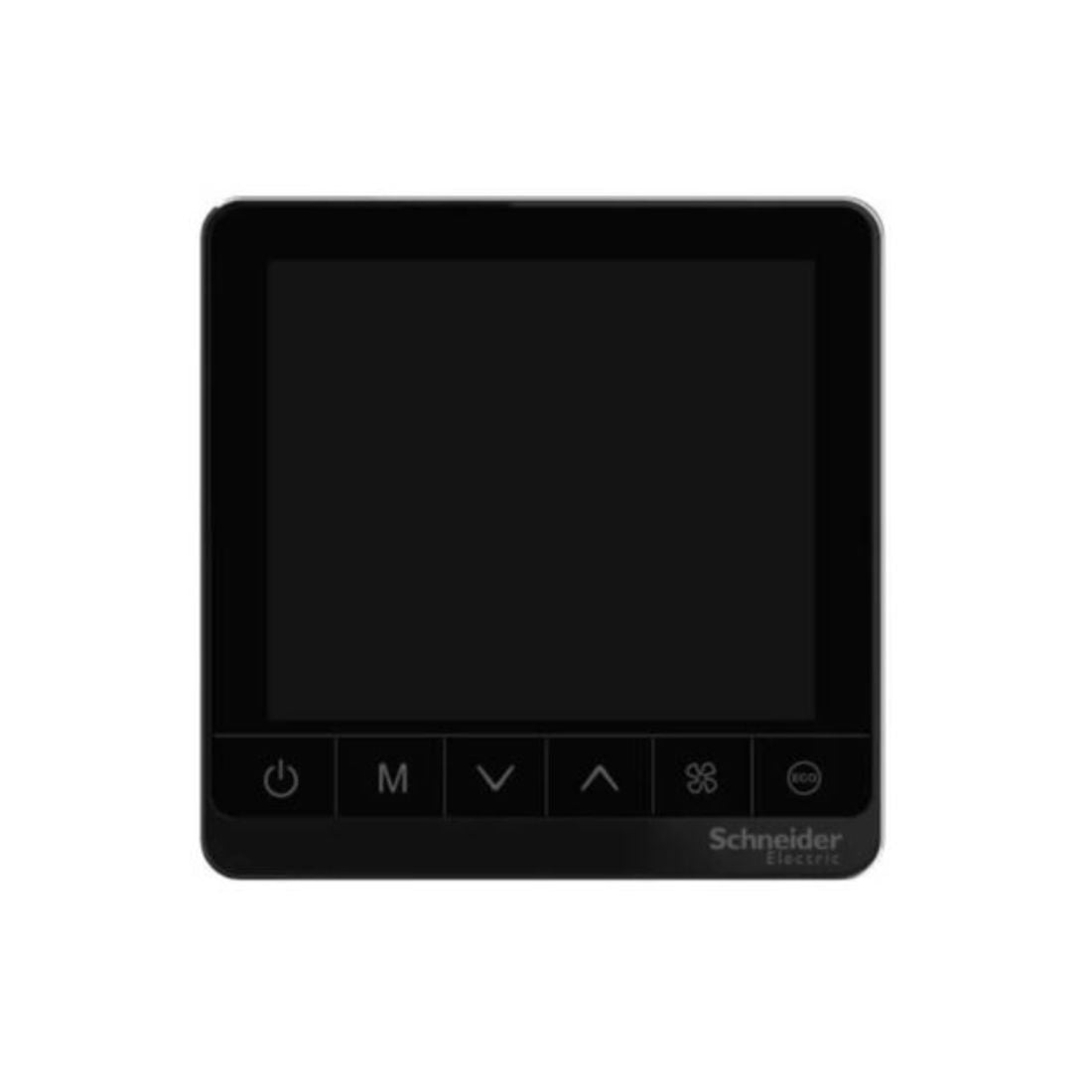 Schneider Electric SpaceLogic Thermostat Fan Coil Proportional Standalone Touchscreen 2P 3 Fan 24V TC907-3A2P-24B - Black