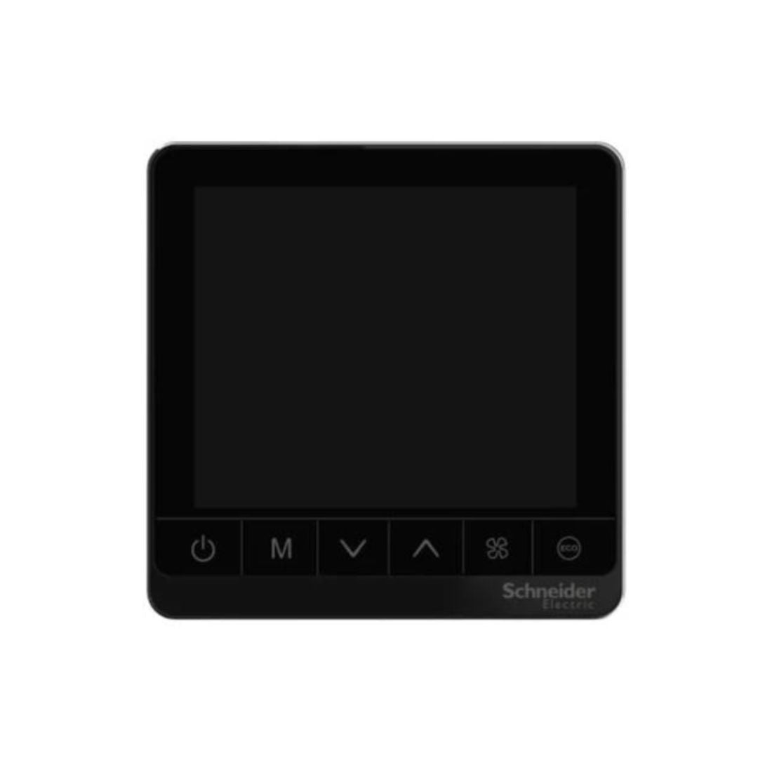 Schneider Electric SpaceLogic Thermostat Standalone Touchscreen External Sensor 4P 3 Fan 240V TC907-3A4DPSAB - Black