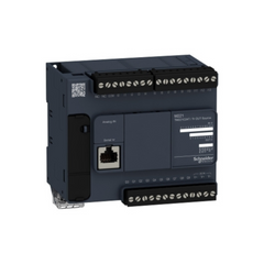 Schneider Electric Modicon M221 Logic Controller 24 I/O Transistor PNP TM221C24T - Slide 1