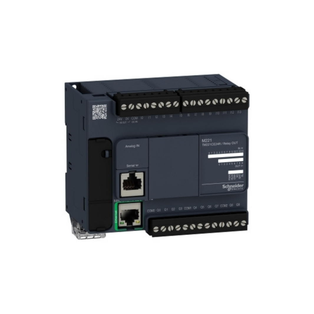 Schneider Electric Modicon M221 Logic Controller 24 I/O Relay, Ethernet TM221CE24R in Dubai, UAE