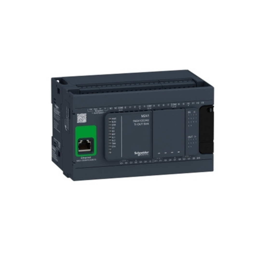 Schneider Electric Modicon M241 Logic Controller 24 I/O Transistor NPN Ethernet TM241CE24U