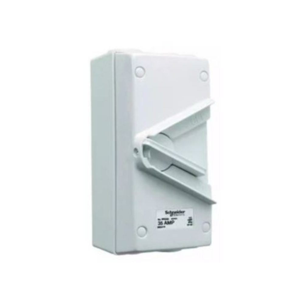 Schneider Electric 35A 440V Surface Mount Double Pole Isolating Switch IP66 WHD35 in Dubai, UAE