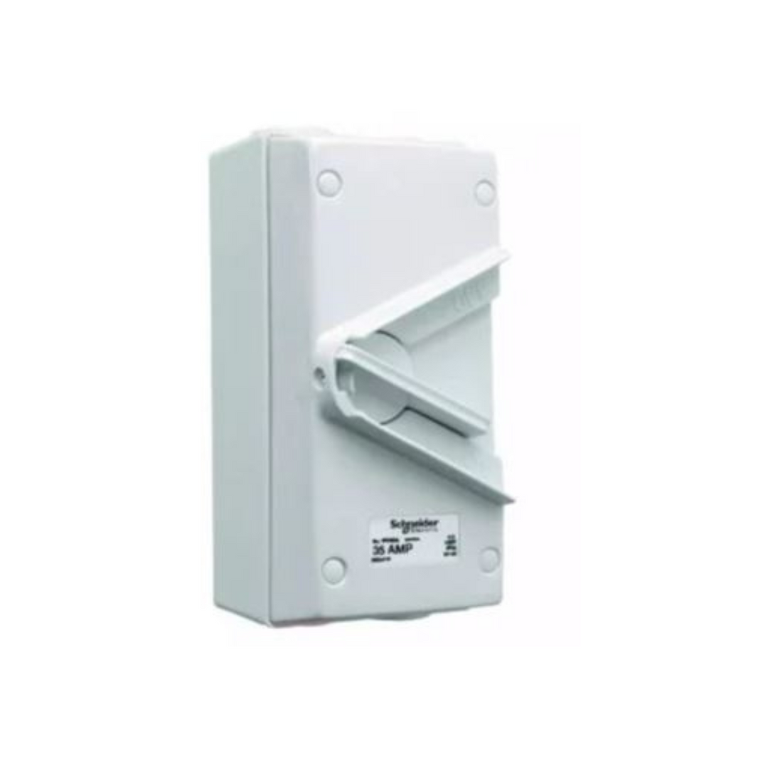 Schneider Electric 35A 250V Surface Mount Single Pole Isolating Switch IP66 WHS35 in Dubai, UAE