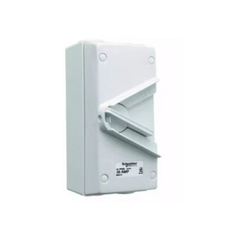 Schneider Electric 35A 250V Surface Mount Single Pole Isolating Switch IP66 WHS35