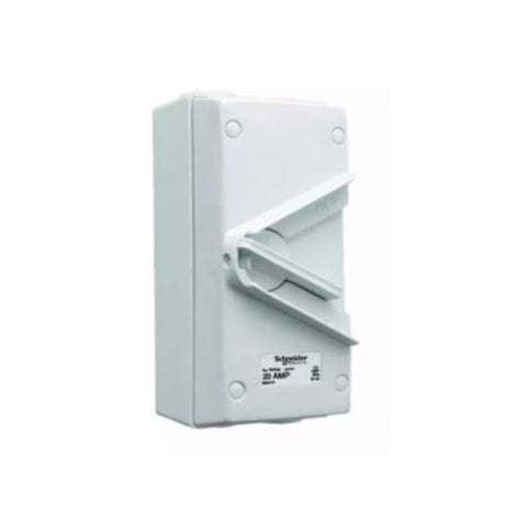 Schneider Electric Surface Mount Triple Pole Isolating Switch 20A 440V IP66 WHT20
