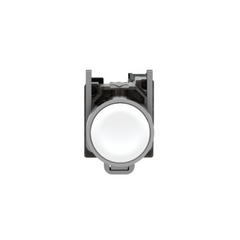 Schneider Electric Harmony XB4 Push Button Metal Flush White Ø22 Spring Return Unmarked 1 NO XB4BA11 - Slide 2