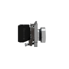 Schneider Electric Harmony XB4 Push Button Metal Flush White Ø22 Spring Return Unmarked 1 NO XB4BA11 - Slide 6