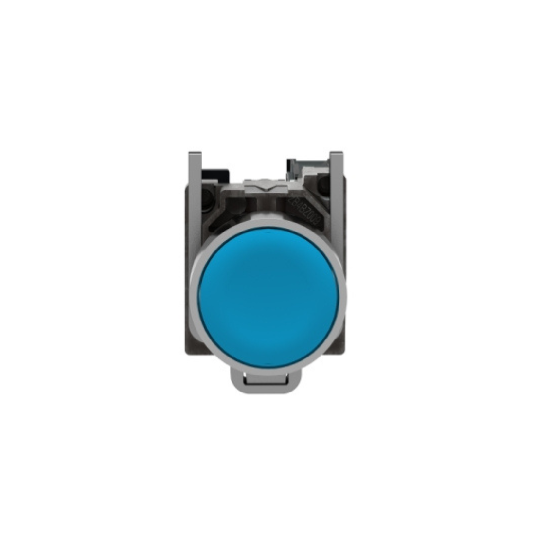 Schneider Electric Harmony XB4 Push Button Metal Flush Blue Ø22 Spring Return Unmarked 1 NO XB4BA61