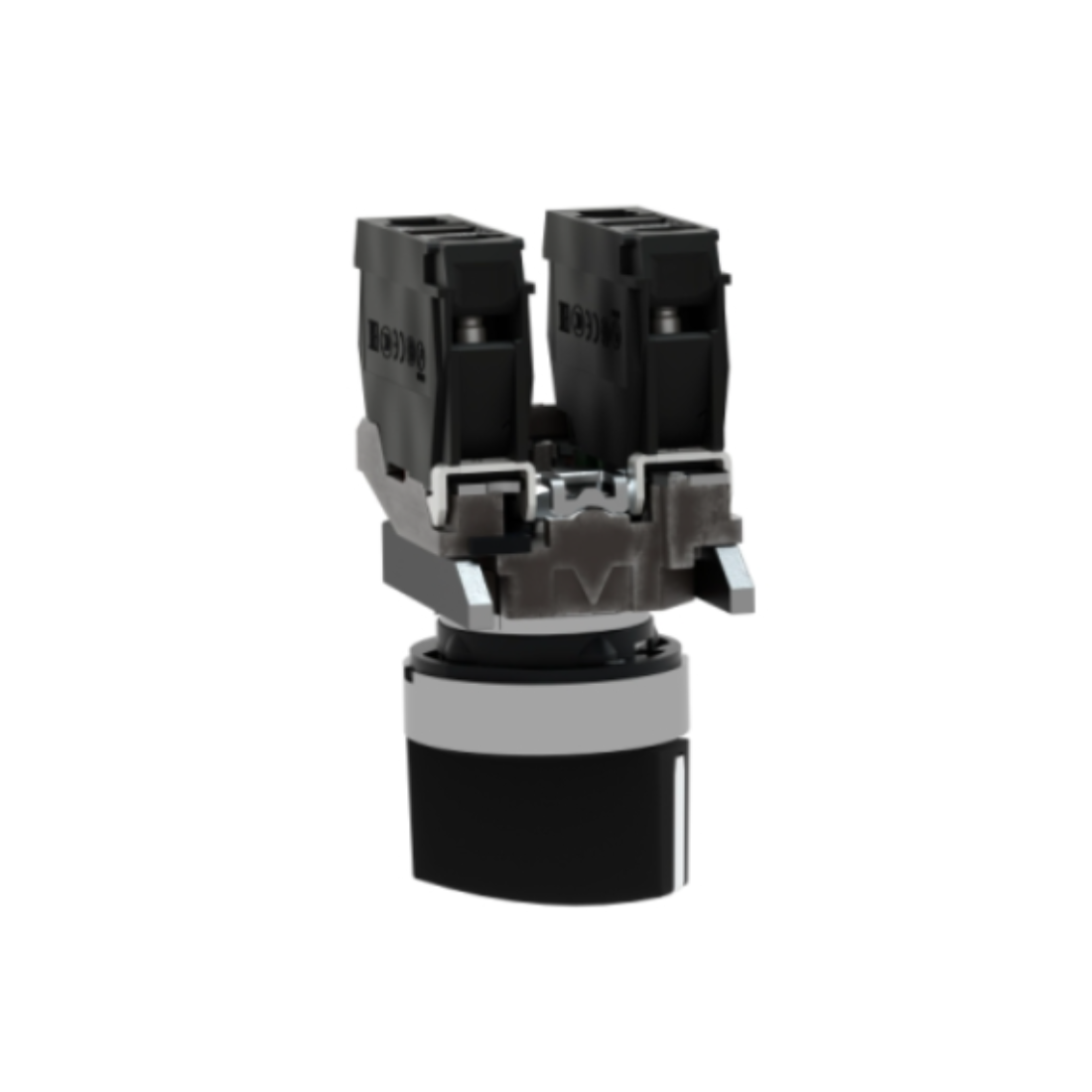 Schneider Electric Harmony XB4 Selector Switch Metal Black Ø22 2 Positions Stay Put 1 NO+1 NC XB4BD25