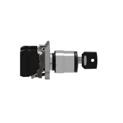 Schneider Electric Harmony XB4 Key Switch Selector Metal Black Ø22 Key n°455 3 Positions Stay Put 2 NO XB4BG33 - Slide 7