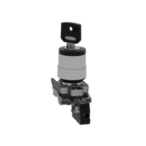 Schneider Electric Harmony XB4 Key Switch Selector Metal Black Ø22 Key n°455 2 Positions Stay Put 1 NO XB4BG41