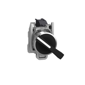 Schneider Electric Harmony XB4 Selector Switch Metal Black Ø22 3-Positions Long Handle Stay Put 2 NO XB4BJ33