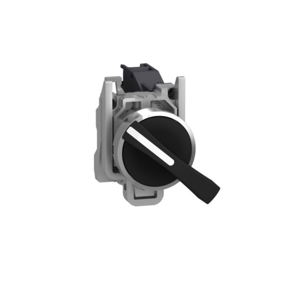 Schneider Electric Harmony XB4 Selector Switch Metal Black Ø22 3-Positions Long Handle Stay Put 2 NO XB4BJ33